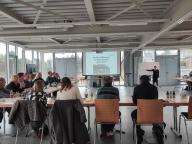 Stadtverwaltung und Gemeinderat aif der Klausurtagung in den Räumen der Neuen Feuerwache Mühlacker. 